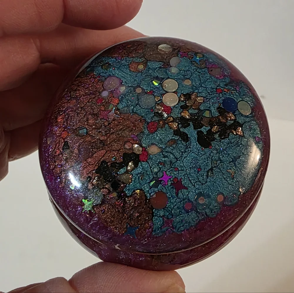 Hand Crafted pink purple